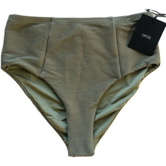 NWT Onia Leah Bikini bottom Size M high waist beach resort - Picture 1 of 9